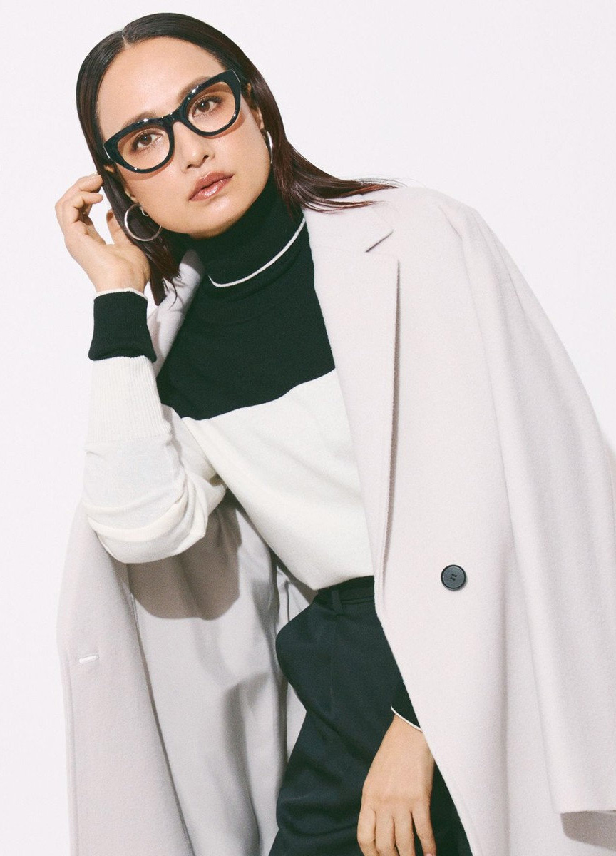 配色設計針織上衣